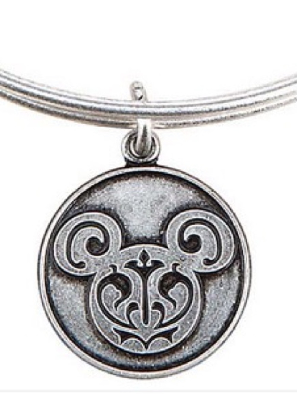 Disney Alex And Ani Bracelet - Mickey Filigree Icon - Silver